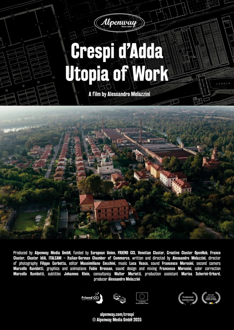 Film poster: Crespi d'Adda. Utopia of Work