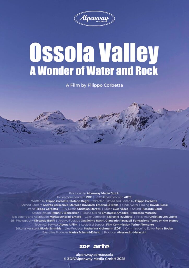 Film poster: Ossola Valley. A Wonder of Water and Rock