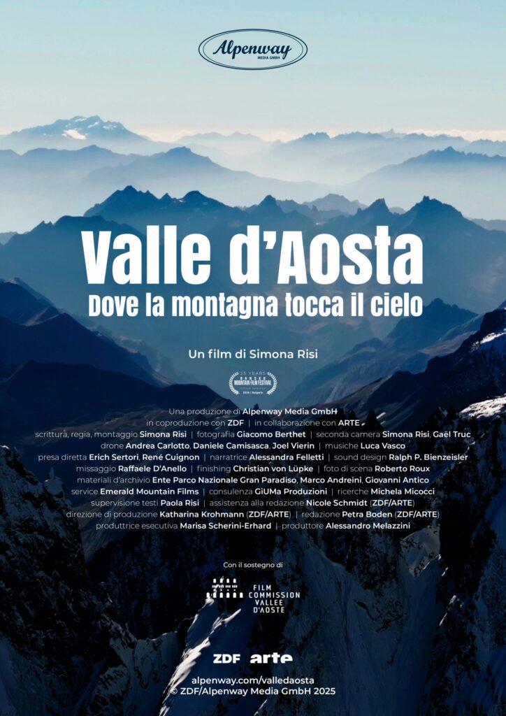 Locandina del film: Valle d'Aosta. Dove la montagna tocca il cielo